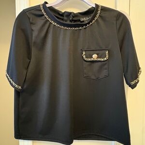 NWT Black Versona Top